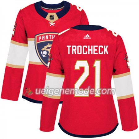 Dame Eishockey Florida Panthers Trikot Vincent Trocheck 21 Adidas 2017-2018 Rot Authentic